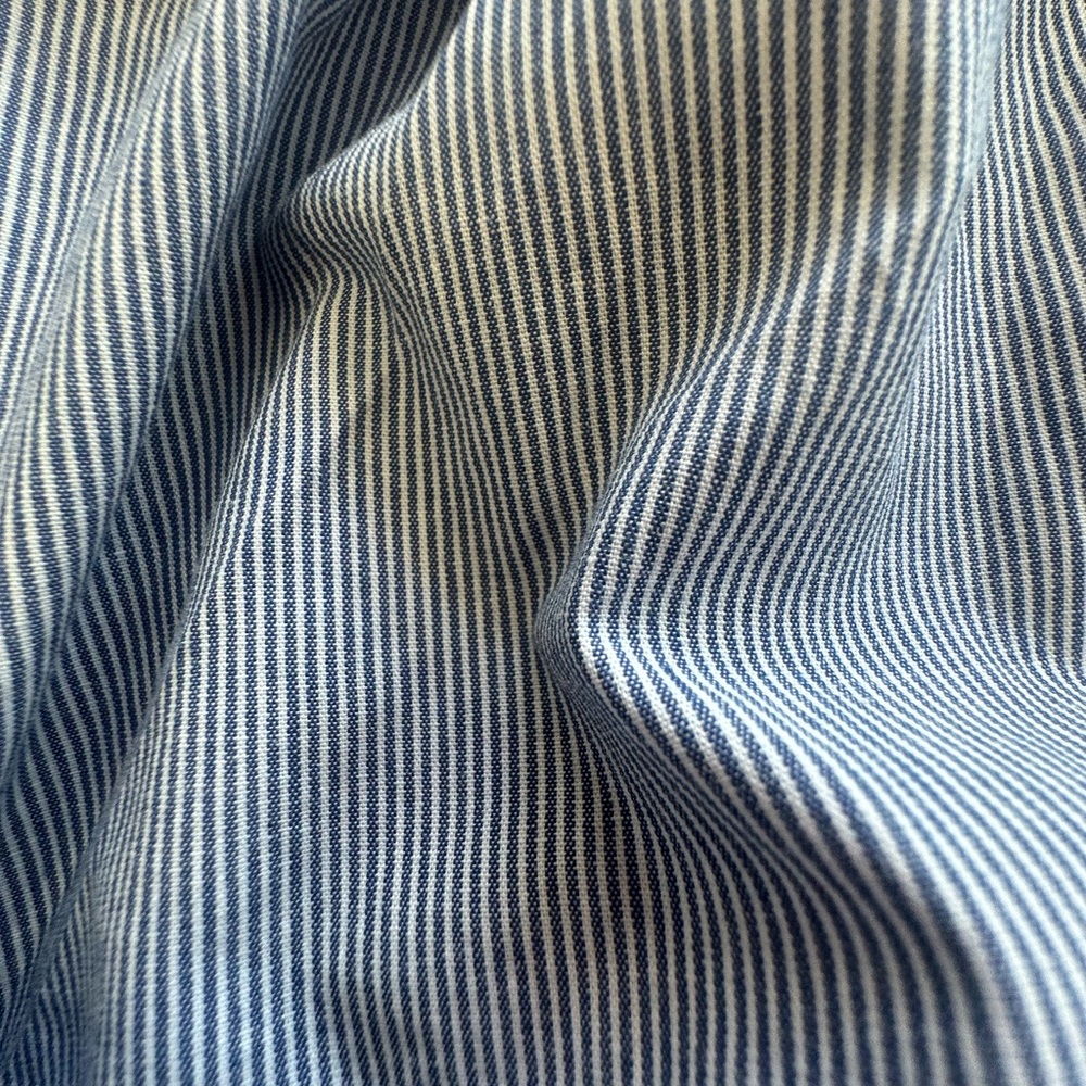 New York & Company Blue/White High-Low Wrap Skirt - Picture 9 of 9
